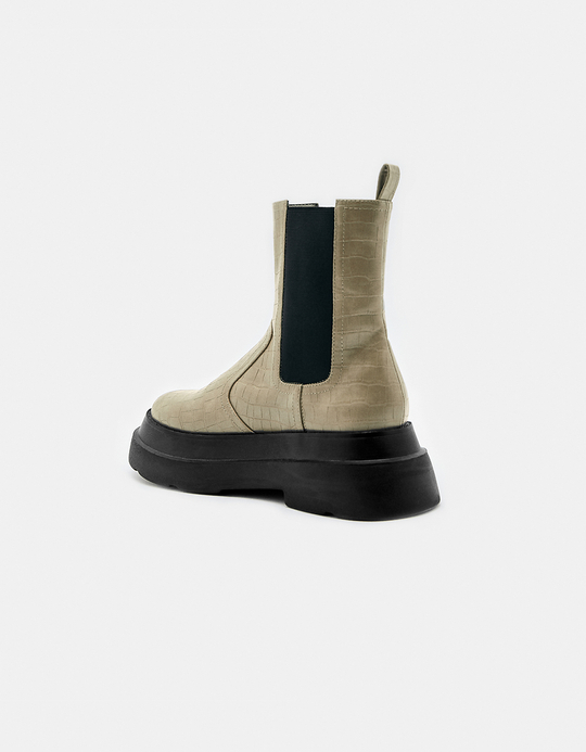 TALLY WEiJL, Beżowe buty na grubej podeszwie for Women