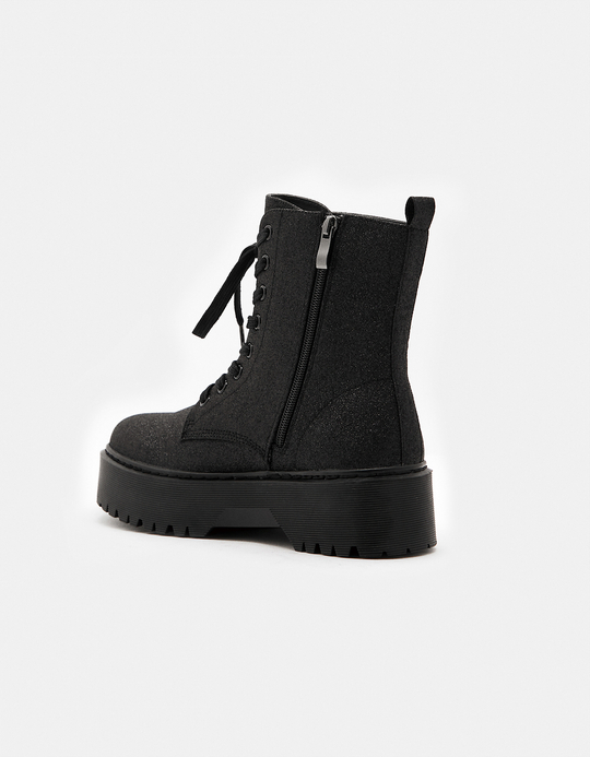 TALLY WEiJL, Czarne sznurowane buty for Women