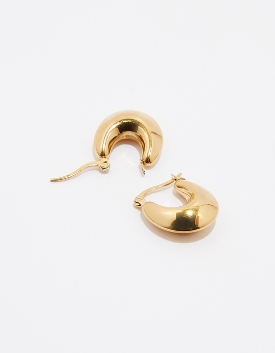 TALLY WEiJL, Golden Half Moon Earrings for Women