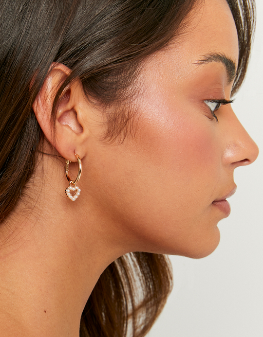 TALLY WEiJL, Golden Pearl Earring Set for Women