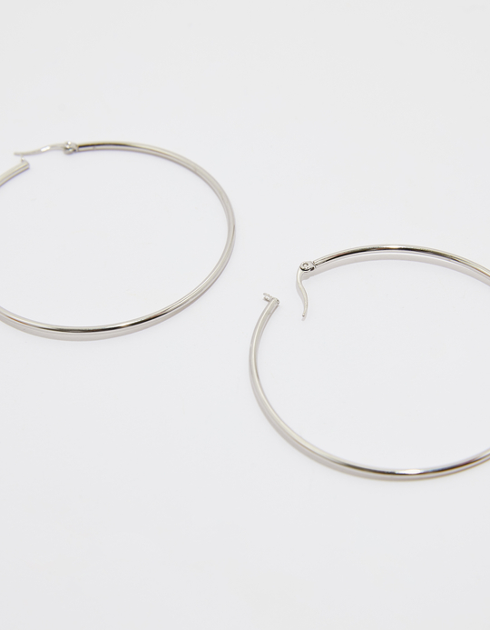 TALLY WEiJL, Grosse silberne Creolen for Women