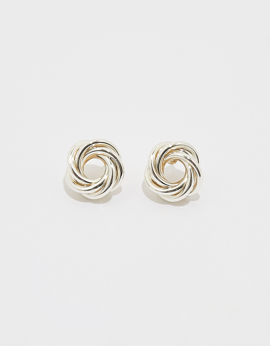 TALLY WEiJL, Orecchini a cerchio con nodo argento for Women