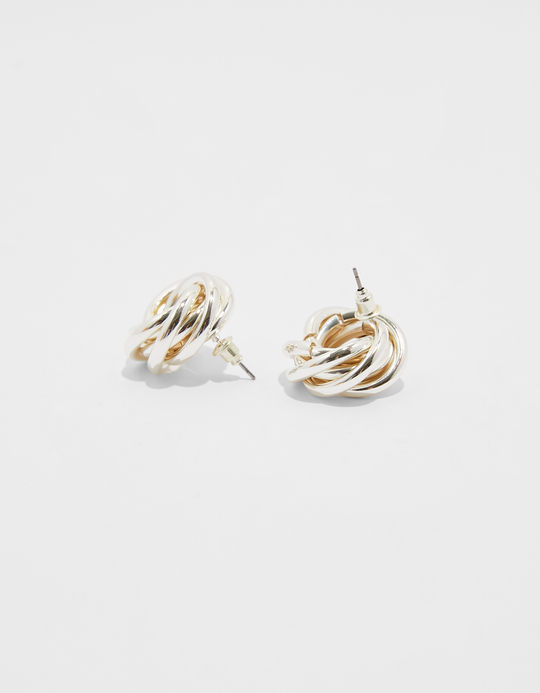 TALLY WEiJL, Orecchini a cerchio con nodo argento for Women