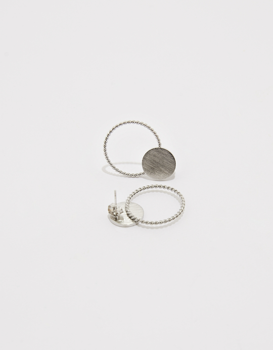 TALLY WEiJL, Silver Hoops Earrings for Women