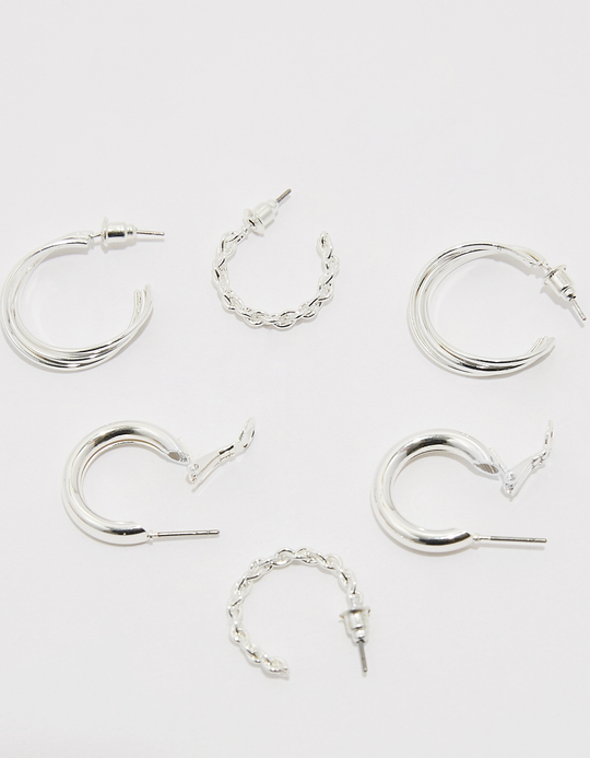TALLY WEiJL, Lot de 3 Paires de Créoles for Women