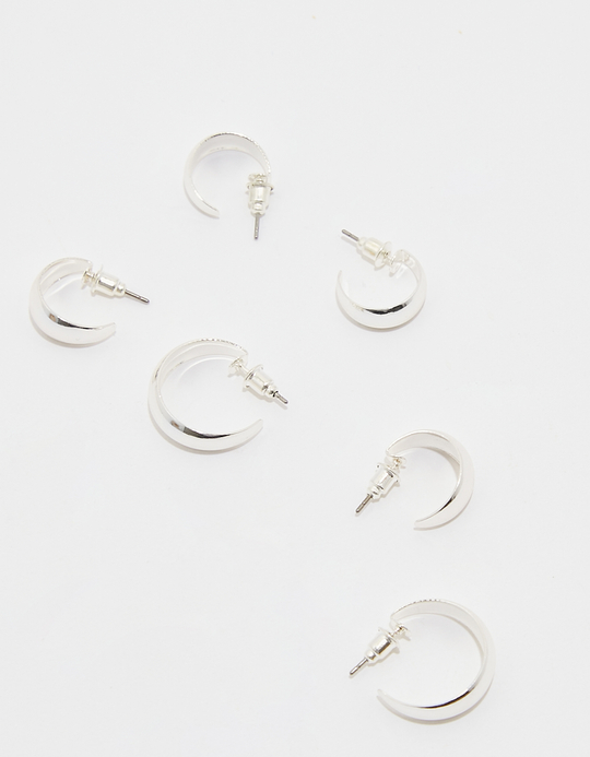 TALLY WEiJL, Set di 3 Orecchini a Cerchio Argento for Women