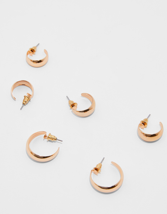 TALLY WEiJL, Set di Orecchini a Cerchio Dorati for Women