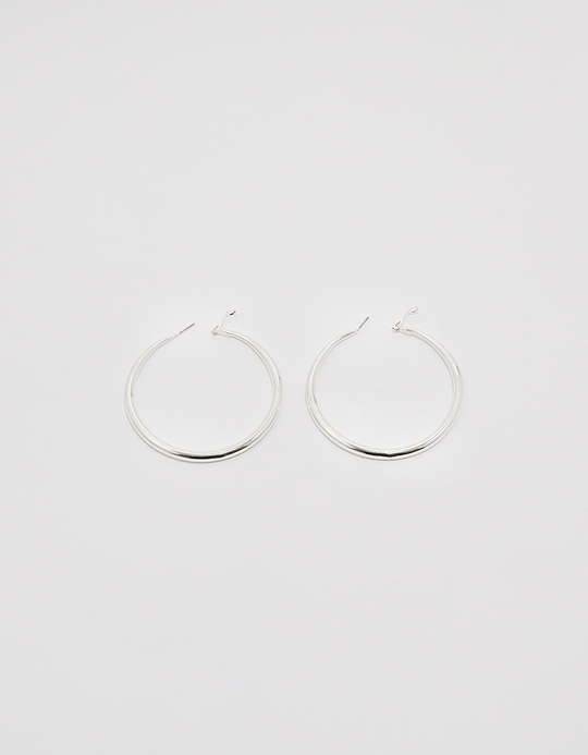 TALLY WEiJL, Silver Big Hoops Earrings for Women