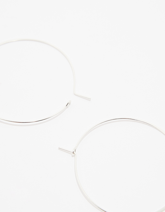 TALLY WEiJL, Silver Medium Hoops Earrings for Women