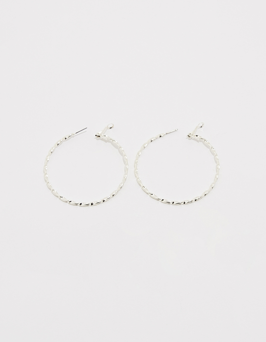 TALLY WEiJL, Silver Large Hoops Earrings for Women