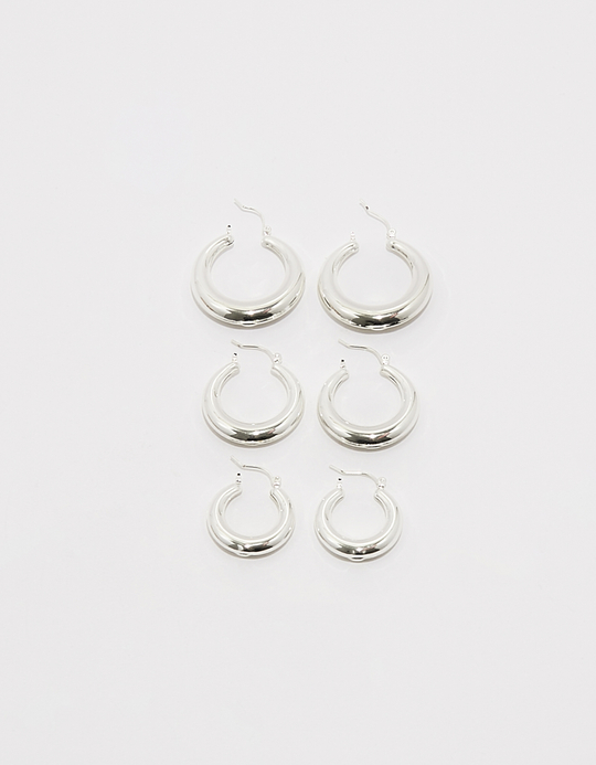 TALLY WEiJL, Set di 3 orecchini a cerchio chunky for Women