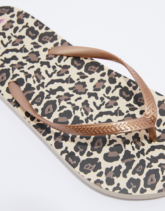 TALLY WEiJL, Leo Print Flip Flops  for Women