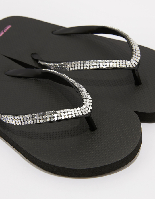 TALLY WEiJL, Infradito Nere con Strass for Women