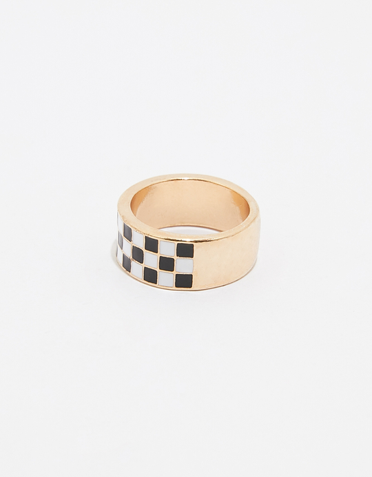 TALLY WEiJL, Anello chunky effetto check for Women