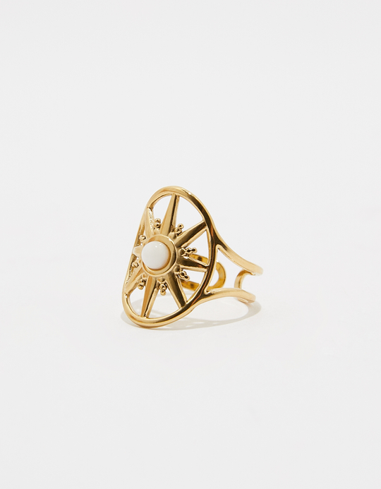TALLY WEiJL, Golden Ring with Pearl for Women