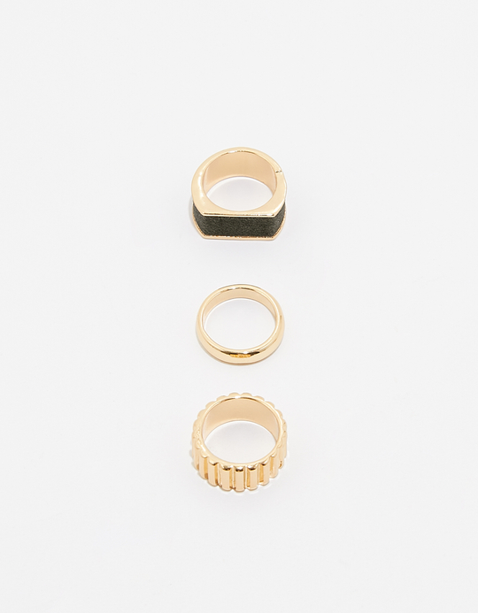 TALLY WEiJL, Set of 3 Chunky Rings for Women