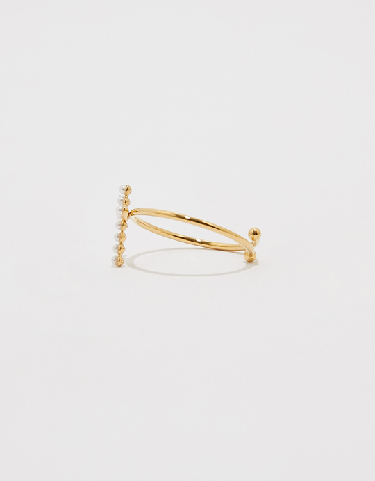 TALLY WEiJL, Cross Ring with Strass for Women