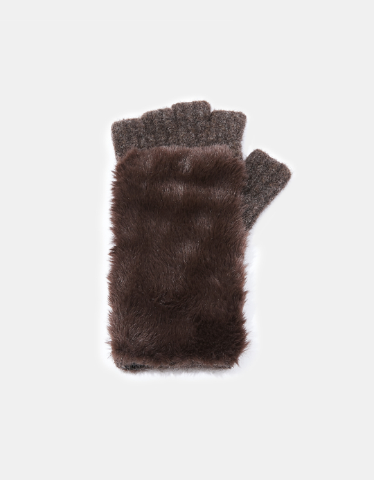 TALLY WEiJL, Braune fingerlose Handschuhe for Women