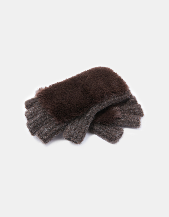 TALLY WEiJL, Braune fingerlose Handschuhe for Women