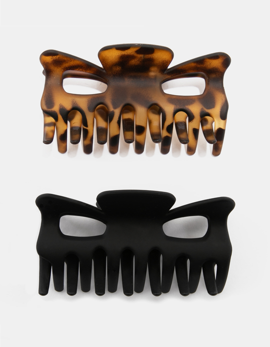 TALLY WEiJL, Pack of 2 Hair Clasps in Leo Print for Women