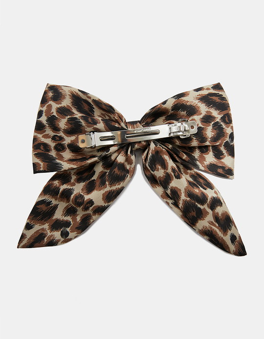 TALLY WEiJL, Leo Print Hair Bow for Women
