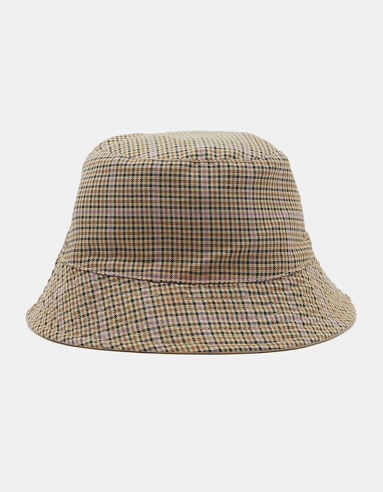 TALLY WEiJL, Beige Faux Leather Bucket Hat for Women