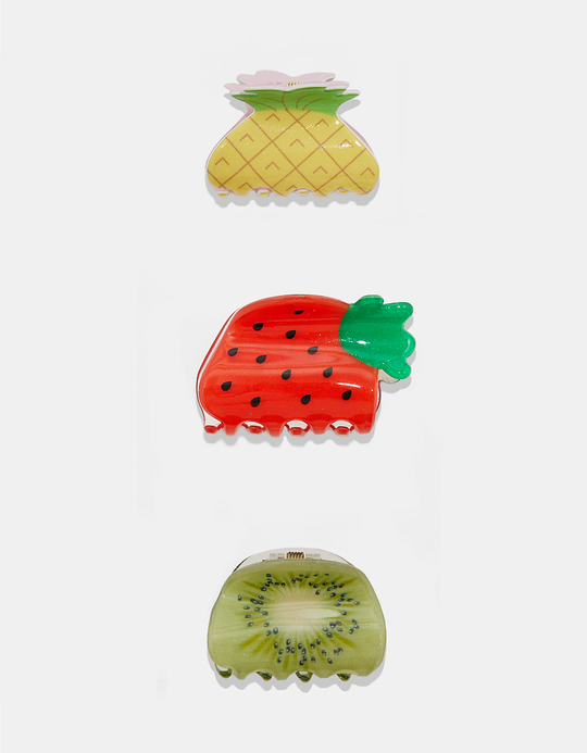 TALLY WEiJL, Lot de 3 Pinces à Cheveux en forme de Fruits for Women
