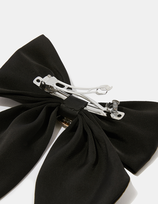 TALLY WEiJL, Black Hair Bow With Rhinestones for Women