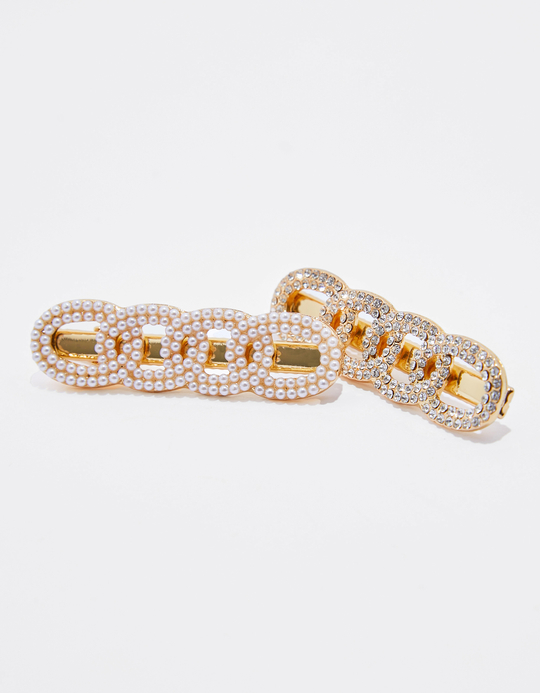 TALLY WEiJL, Pack of 2 Hair Pins with Pearls for Women