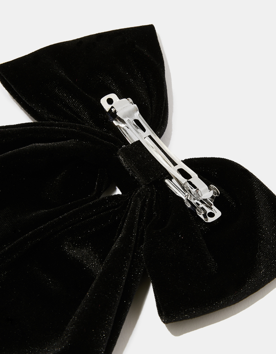 TALLY WEiJL, Black Velvet Hair Bow for Women