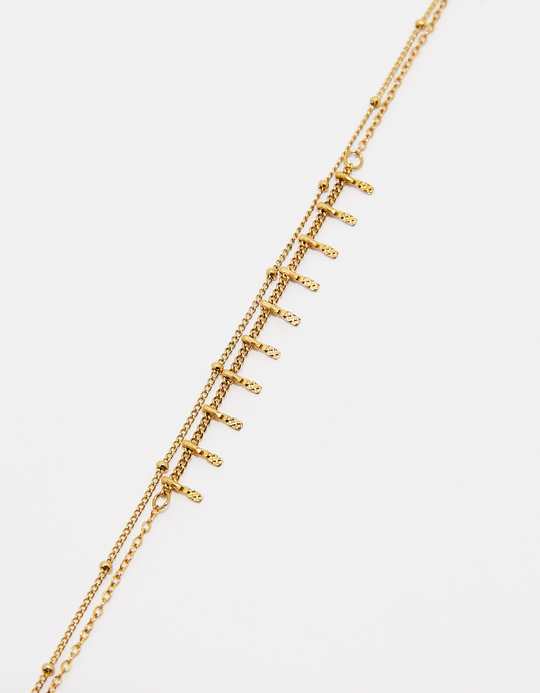 TALLY WEiJL, Bracelet de Cheville Doré Effet Layering for Women