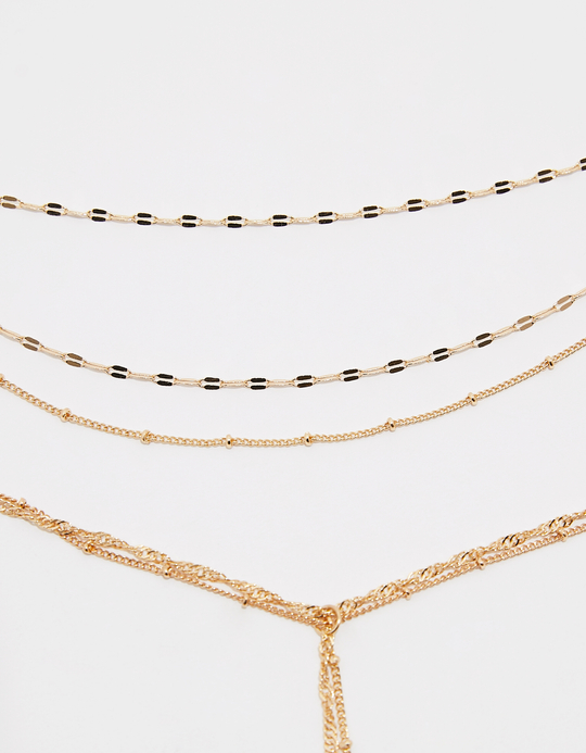 TALLY WEiJL, Layered Golden Necklace for Women