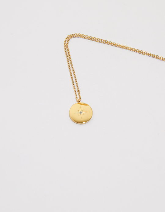 TALLY WEiJL, Golden Necklace with Pendant for Women