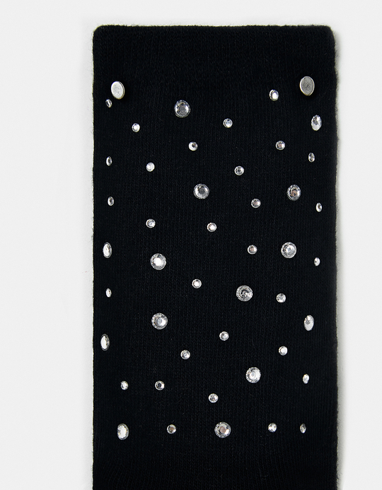 TALLY WEiJL, Black Socks with Pearls for Women