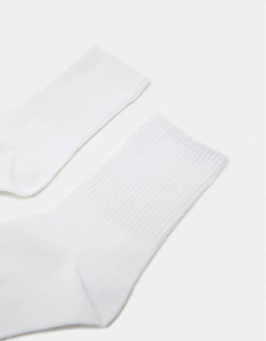 TALLY WEiJL, White Quarter Socks for Women
