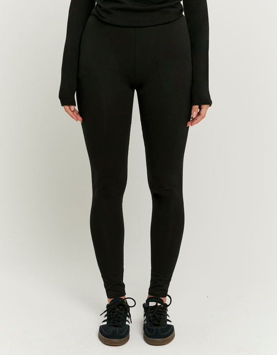 TALLY WEiJL, Legging Basici Neri a Vita Alta for Women