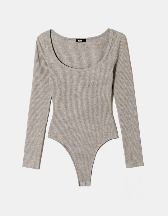 TALLY WEiJL, Grauer Basic Bodysuit for Women