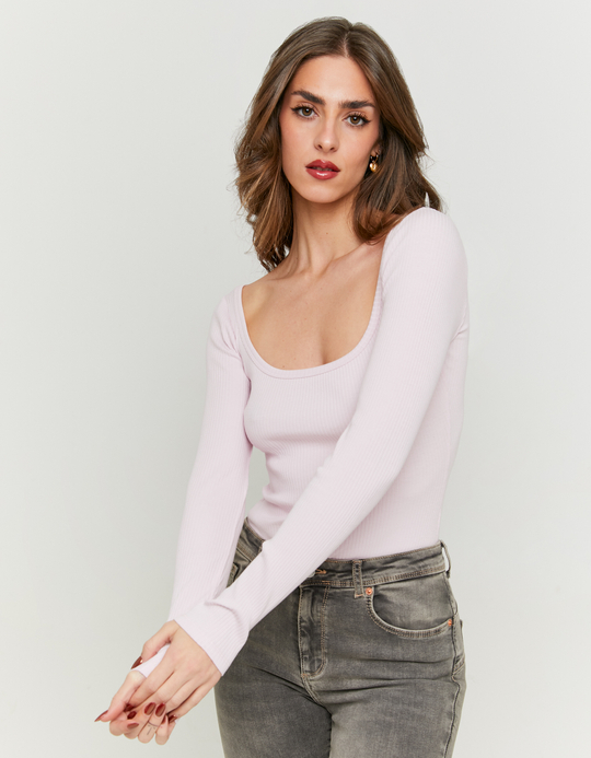 TALLY WEiJL, Pink Basic Bodysuit for Women