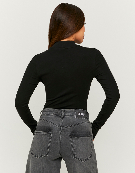 TALLY WEiJL, Body Basico Nero a Coste for Women