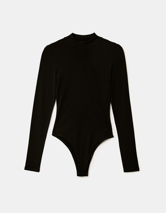 TALLY WEiJL, Body Basico Nero a Coste for Women