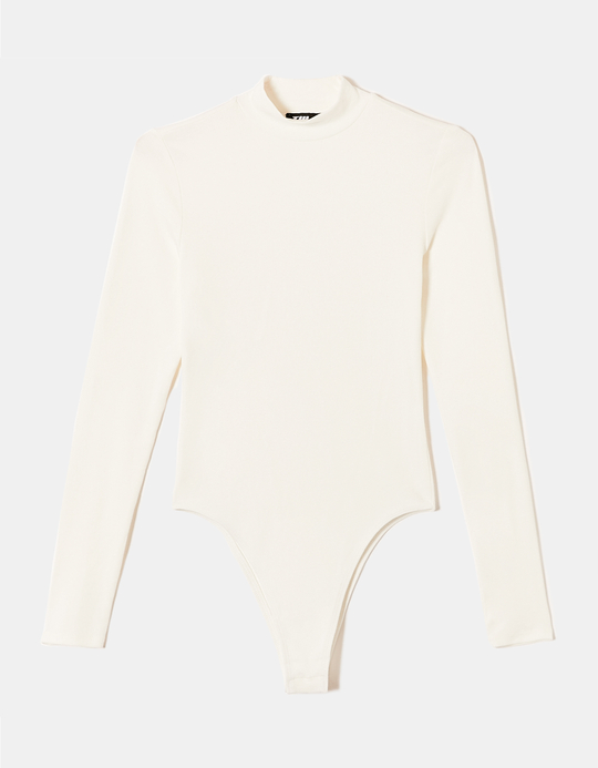 TALLY WEiJL, Body Basico Bianco a Coste for Women