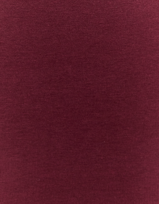 TALLY WEiJL, Burgundy Basic Long Sleeve Bodysuit for Women