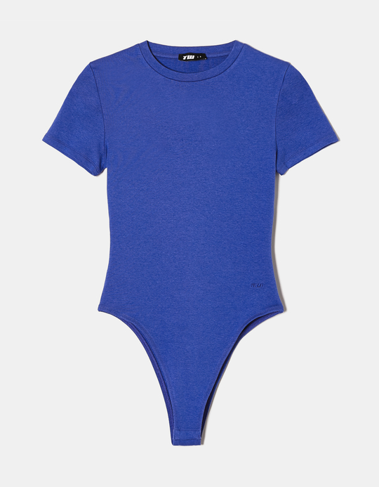 TALLY WEiJL, Κορμάκι Basic Κοντομάνικο Μπλε for Women