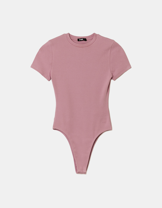 TALLY WEiJL, Κορμάκι Basic Κοντομάνικο Μωβ for Women