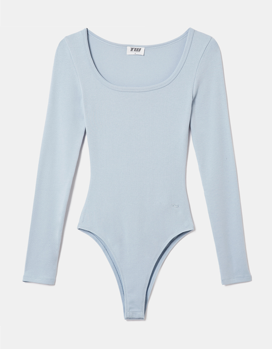 TALLY WEiJL, Body Bleu Clair à Manches Longues for Women