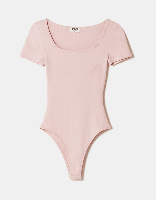 TALLY WEiJL, Rosa Basic Body mit kurzen Ärmeln for Women