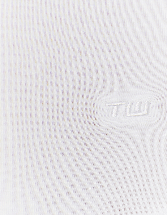 TALLY WEiJL, White Basic Bodysuit for Women