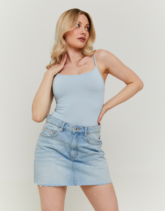 TALLY WEiJL, Blue Basic Bodysuit for Women