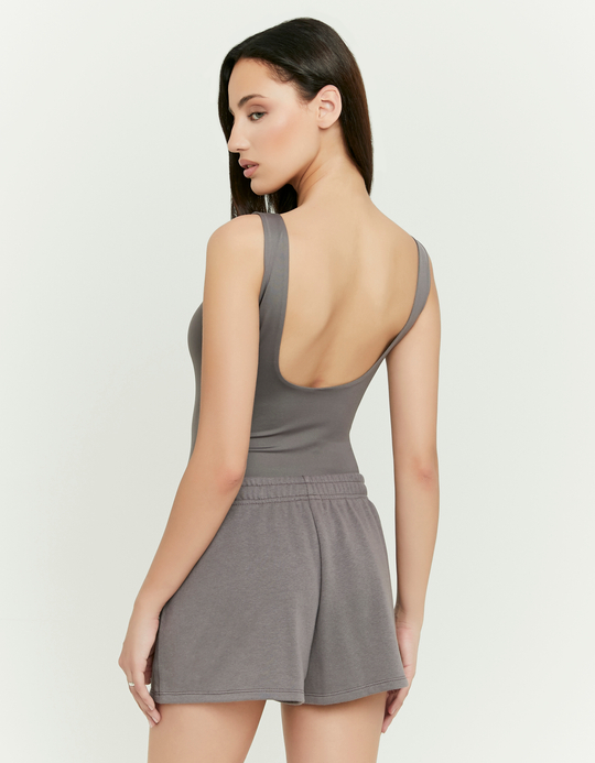 TALLY WEiJL, Grey Basic Bodysuit for Women