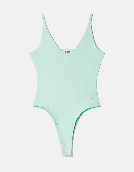 TALLY WEiJL, Blue Basic Bodysuit for Women